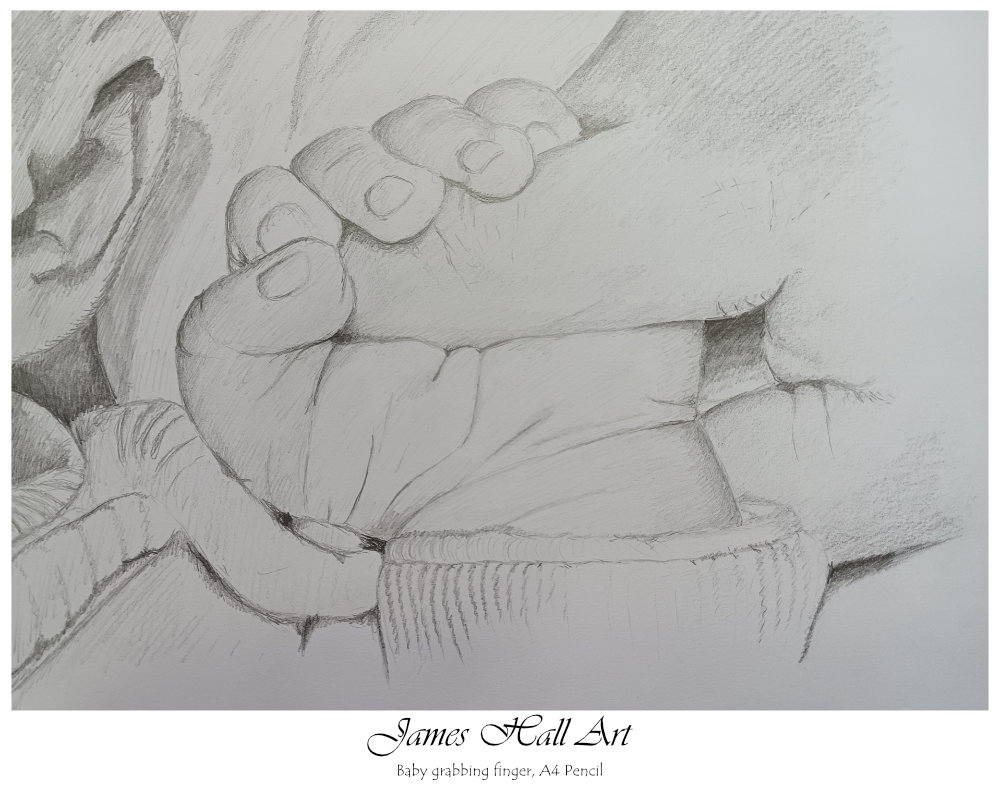Baby’s Hand, in&nbsp;Pencil