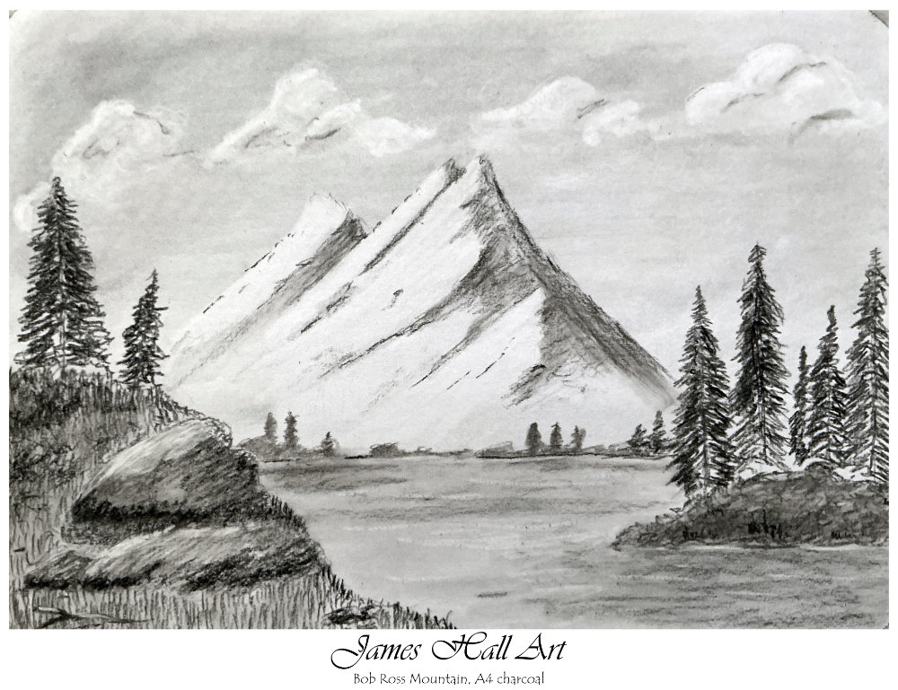 Bob Ross Mountain, A4 in&nbsp;Charcoal