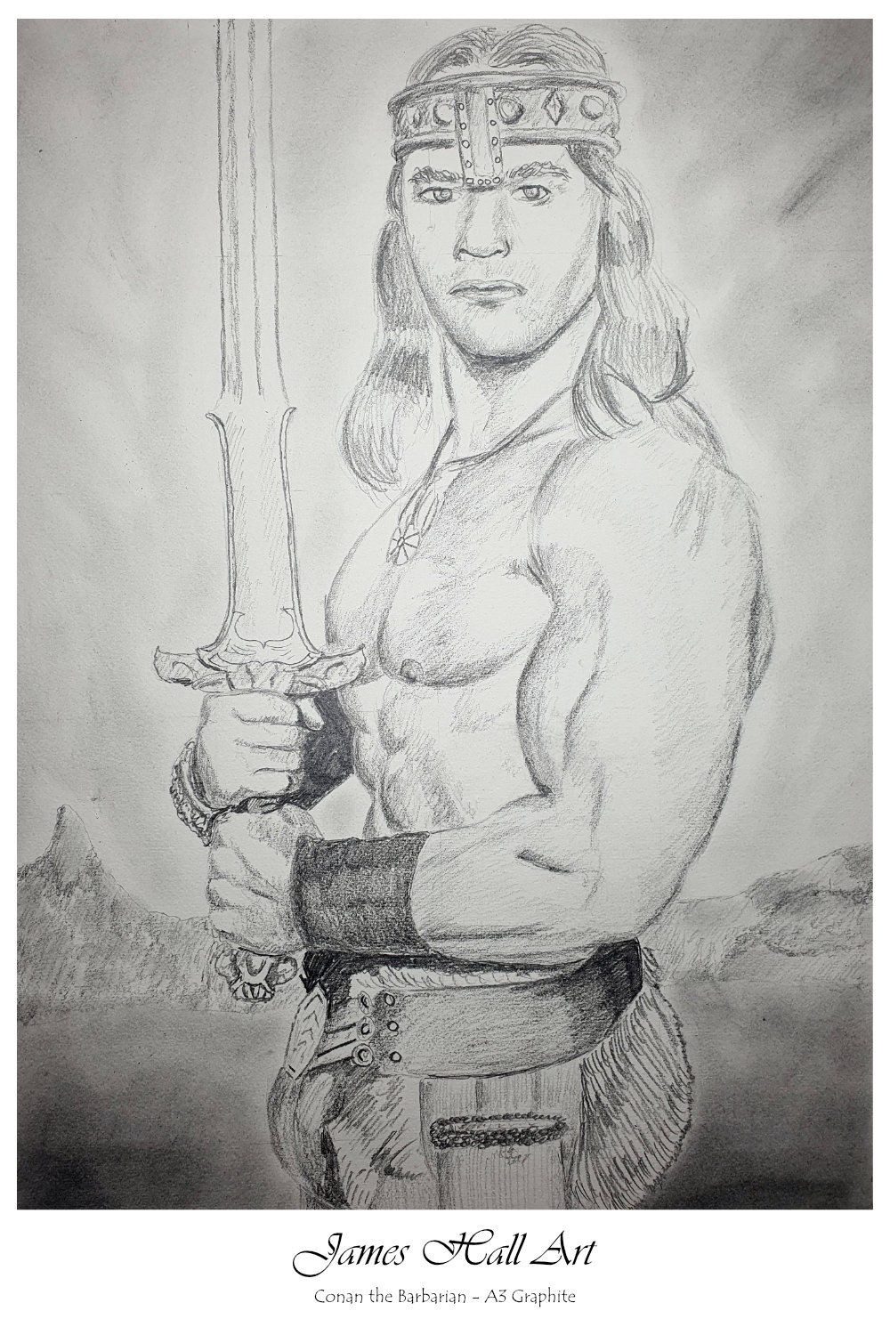 Conan the Barbarian A3&nbsp;Graphite