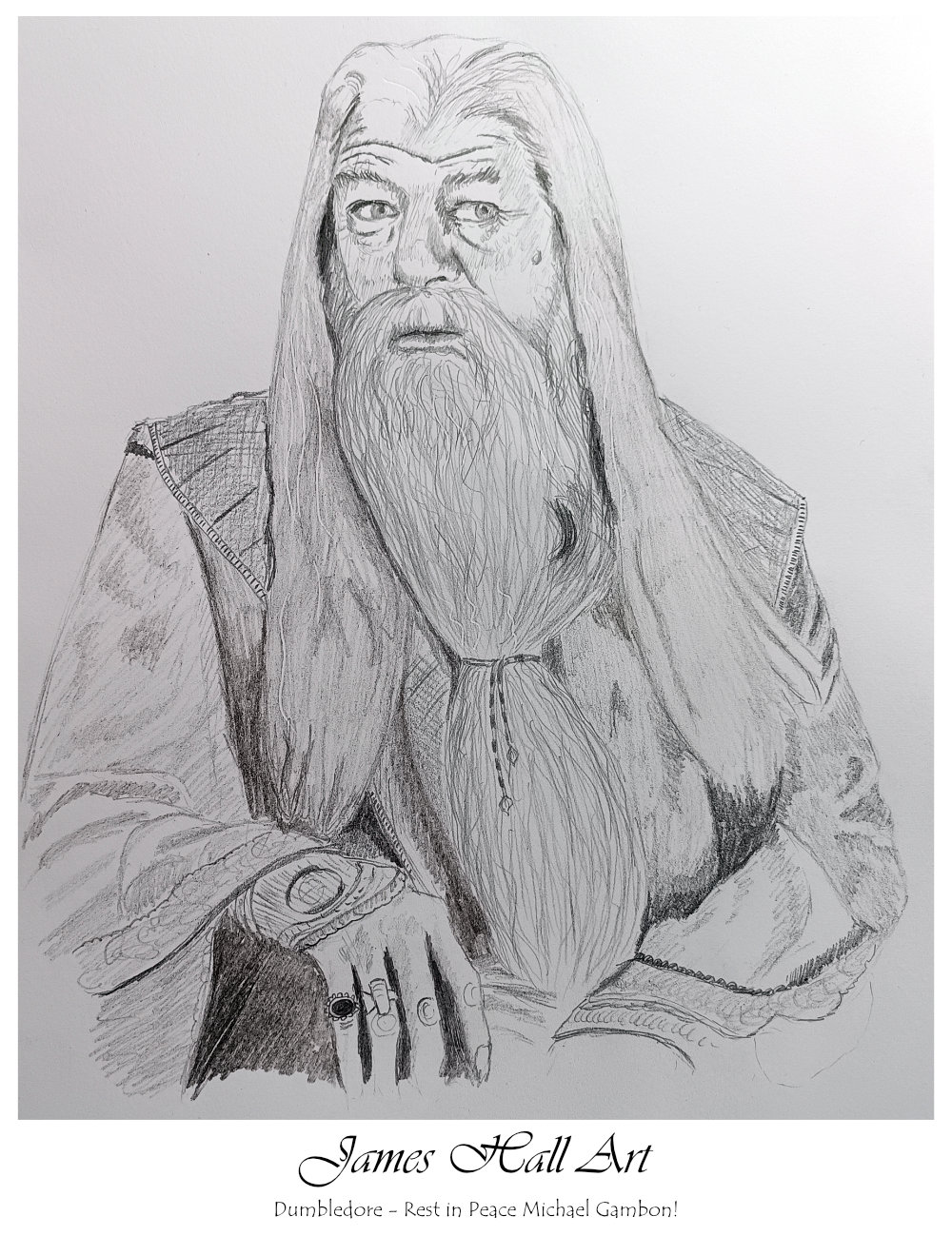 Dumbledore, Michael Gambon in&nbsp;Pencil