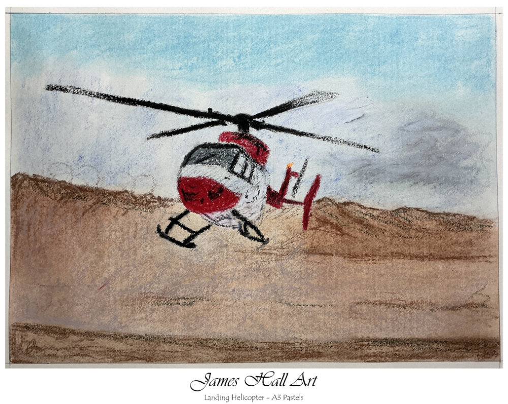 Helicopter A3 Pastels