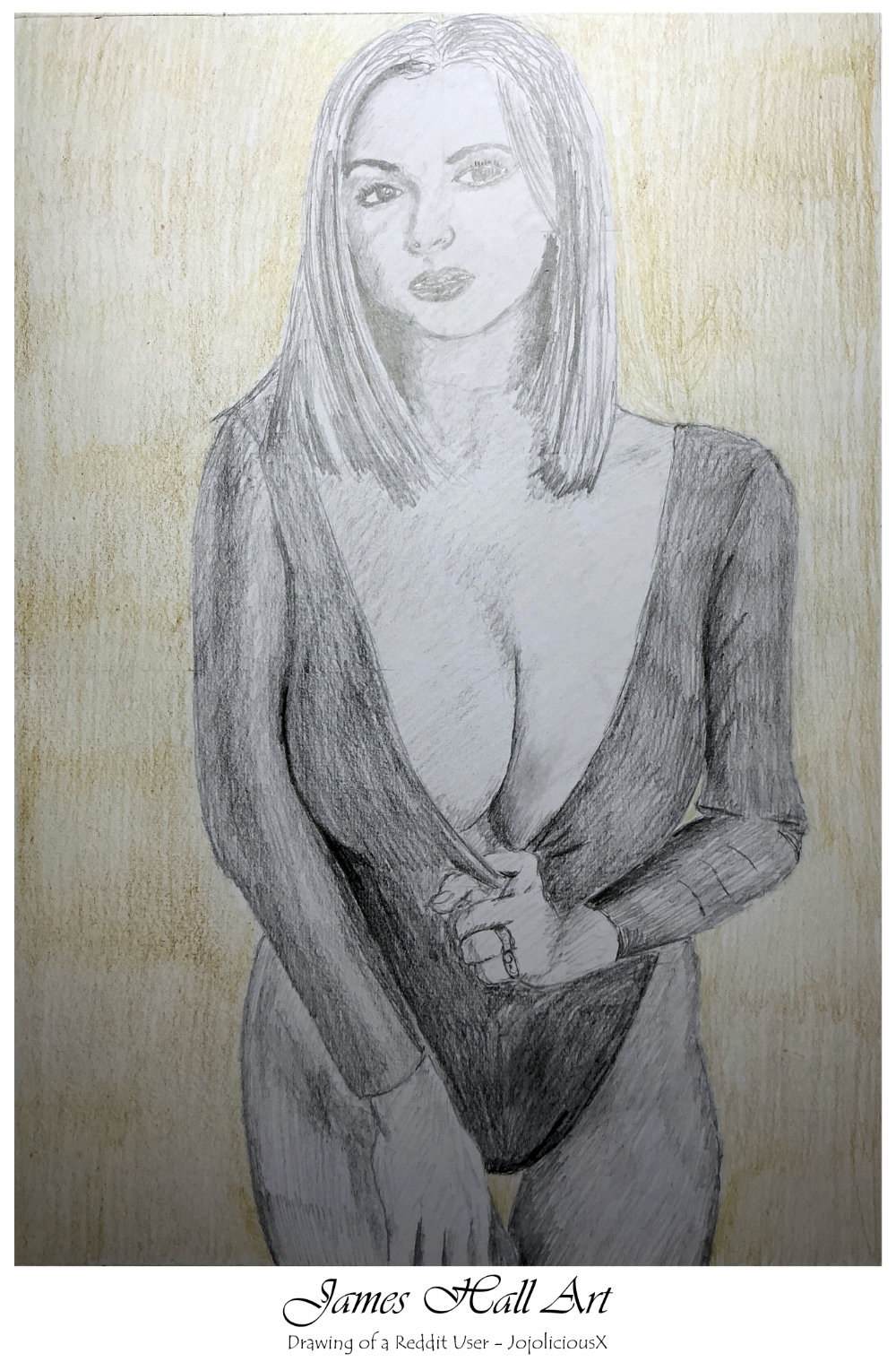 Another cheeky drawing of someone, A3&nbsp;Graphite