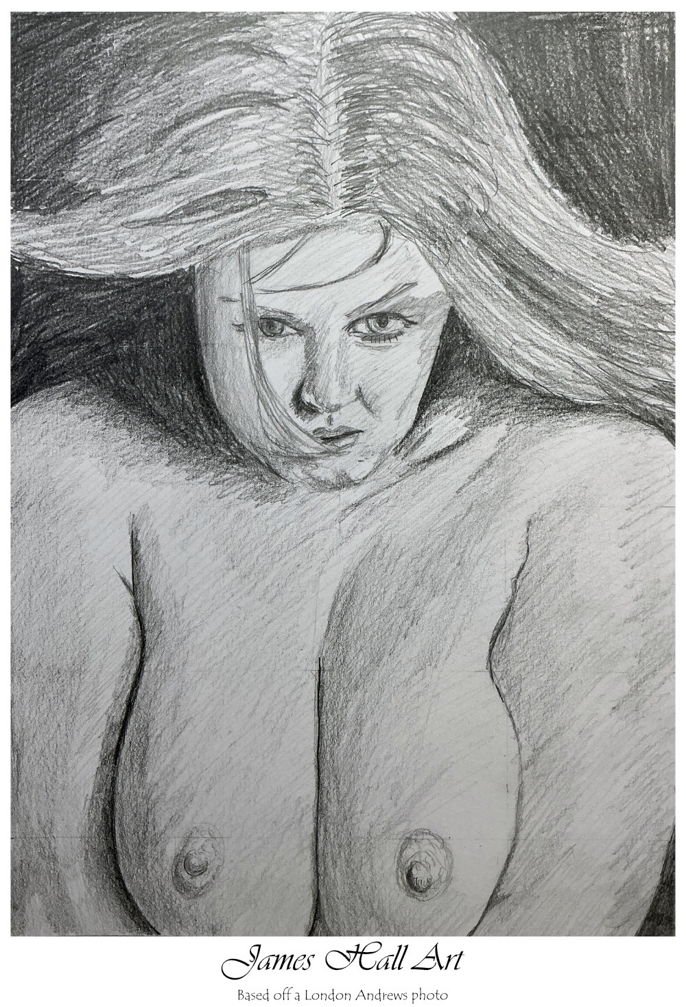 Female Nude, A4&nbsp;graphite