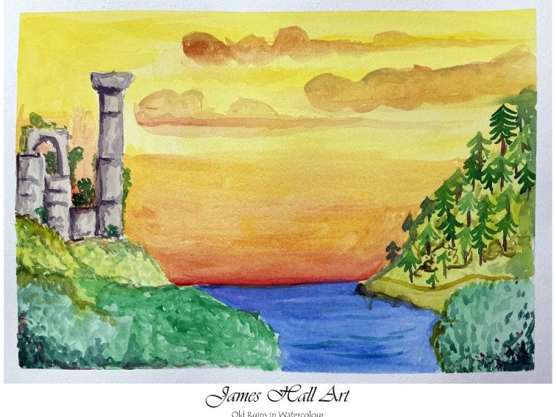 Old Ruins in&nbsp;Watercolour