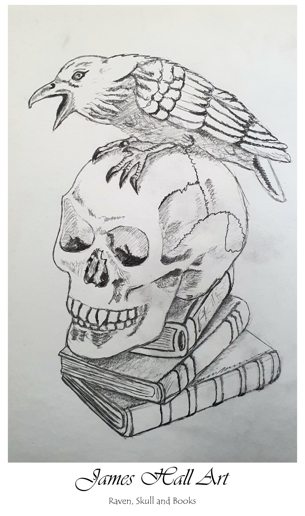 Skull, Raven and Books