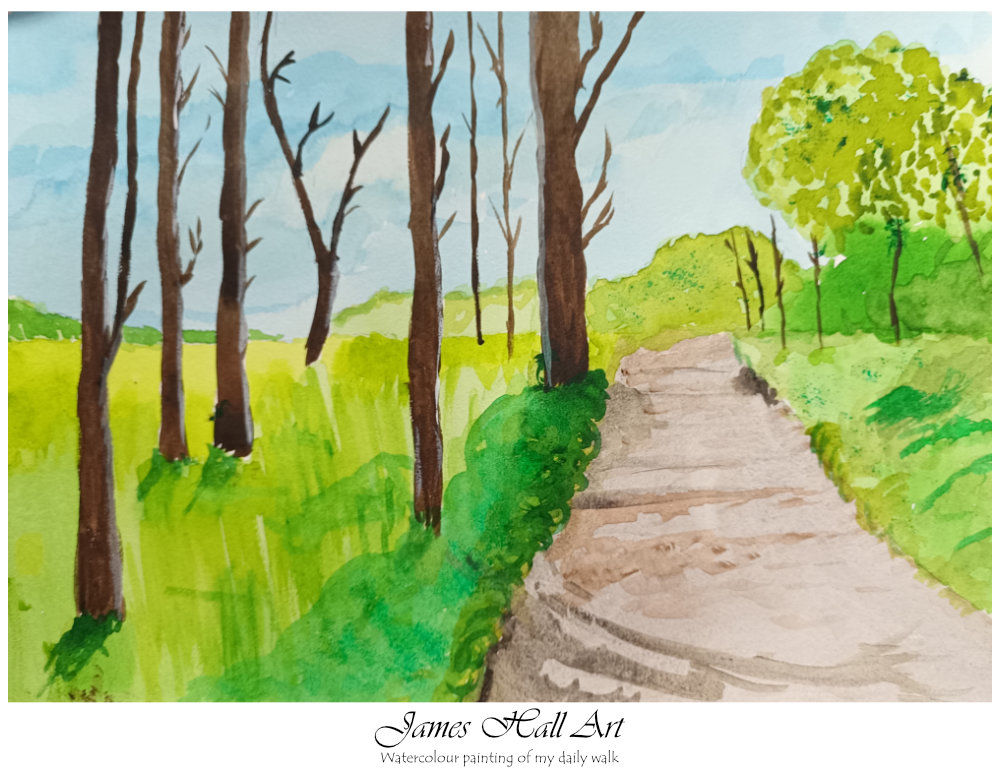 Watercolour Scenery Daily&nbsp;Walk