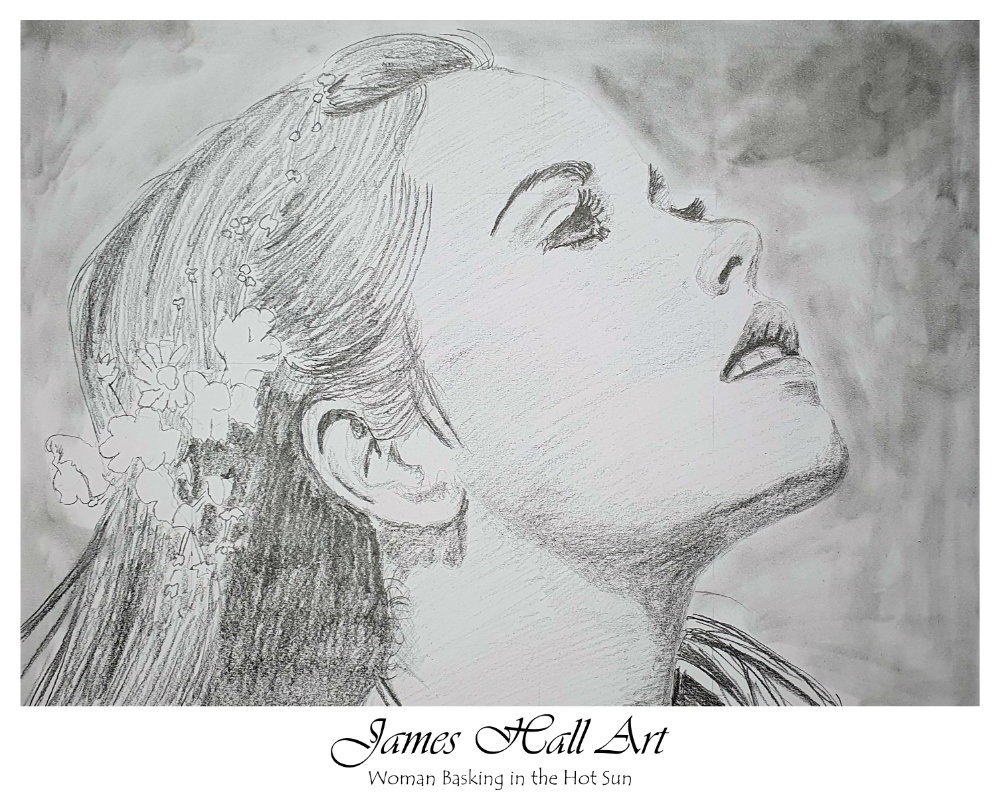 Woman Basking in the Sun, A4&nbsp;Graphite