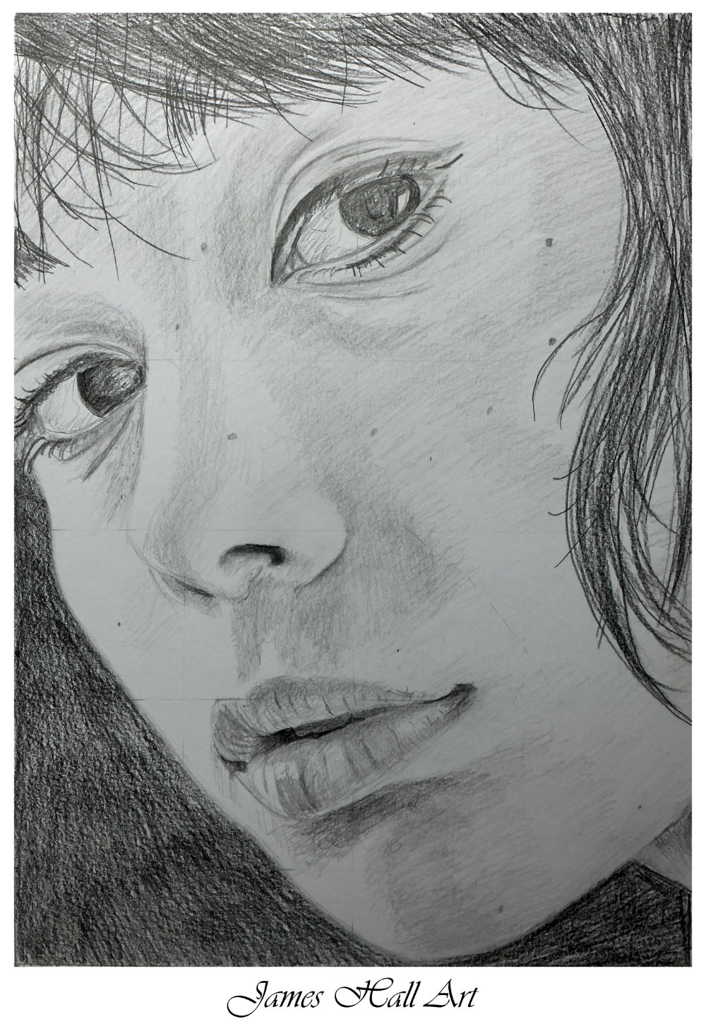 Woman’s Face A4&nbsp;Graphite