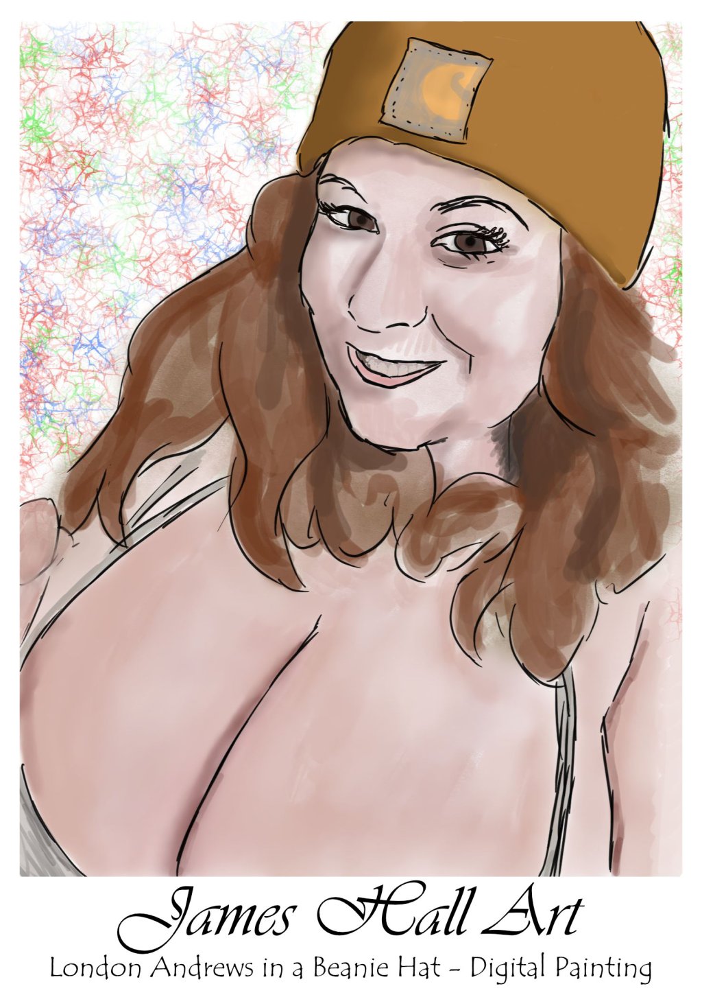 London Andrews in a&nbsp;Beanie