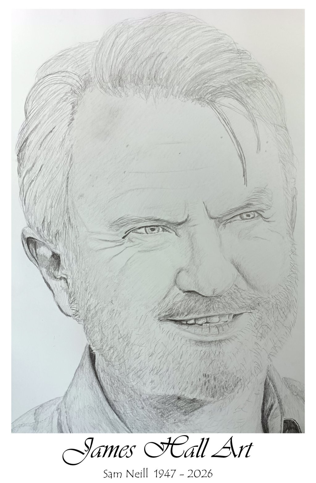 Sam Neill A3 Graphite&nbsp;tribute